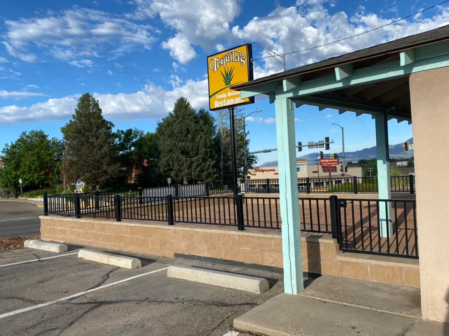 Professional commercial building railing installation with modern design